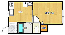 REFLA 1LDKの間取図画像