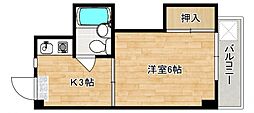 第三KSNビル 1Kの間取図画像