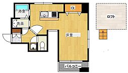 Lion大手町 ワンルームの間取図画像