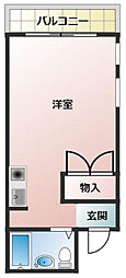 FITSビル段原南 ワンルームの間取図画像