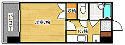 コンフォール三滝 1Kの間取図画像