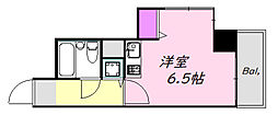 ダイアパレス平和通り ワンルームの間取図画像