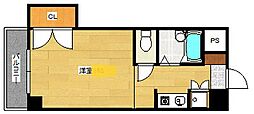 益井ビル ワンルームの間取図画像