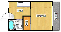メゾン吉島 1Kの間取図画像