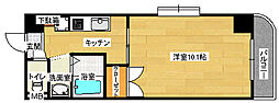 ルミエール牛田本町 1Kの間取図画像