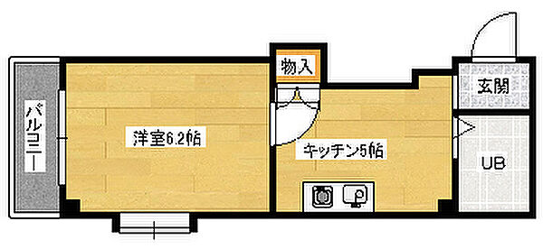 広島県広島市安佐南区西原２丁目(賃貸マンション1K・6階・20.16㎡)の写真 その2