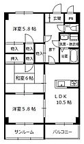 広島県広島市安佐南区緑井３丁目（賃貸マンション3LDK・3階・76.70㎡） その2