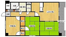 広島県広島市南区東雲２丁目（賃貸マンション3LDK・4階・69.50㎡） その2