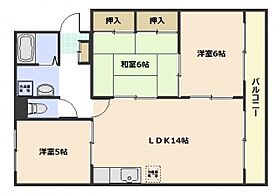 広島県広島市中区江波東１丁目（賃貸マンション3LDK・3階・65.00㎡） その2