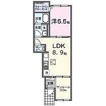 広島県安芸郡府中町みくまり３丁目（賃貸アパート1LDK・1階・40.11㎡） その2