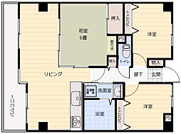 EFT-牛田東 3LDKの間取図画像