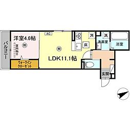 間取図画像 1LDK
