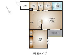 間取図画像 1LDK