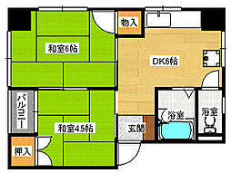 間取図画像 2DK