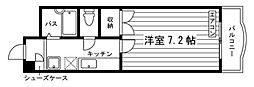 アバンティー学南町 1Kの間取図画像