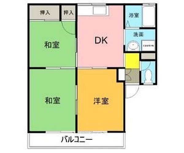 メゾン栄谷II 203｜和歌山県和歌山市栄谷(賃貸アパート3DK・2階・48.70㎡)の写真 その2