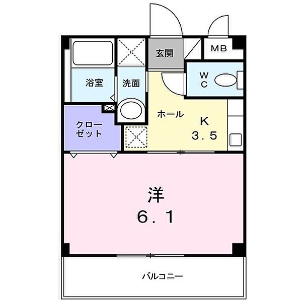 プランドール 201｜和歌山県和歌山市楠見中(賃貸アパート1K・2階・23.58㎡)の写真 その2