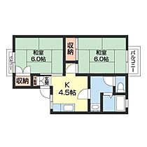 パレーシャル和歌川 203 ｜ 和歌山県和歌山市和歌川町（賃貸アパート2K・2階・41.00㎡） その2