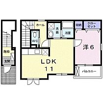 ケーズコート　III 206 ｜ 和歌山県和歌山市杭ノ瀬87-1（賃貸アパート1LDK・2階・45.86㎡） その2