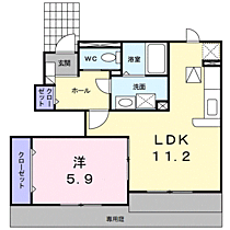 ブランシュール　I 102 ｜ 和歌山県和歌山市寺内412-1（賃貸アパート1LDK・1階・43.66㎡） その2