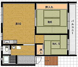 間取図画像 2LDK