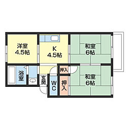 プレジール市小路 3Kの間取図画像