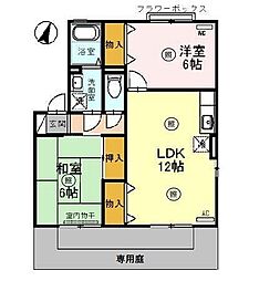 グレースKOA 2LDKの間取図画像
