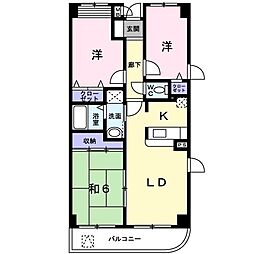 ピーノ・モルティ 3LDKの間取図画像