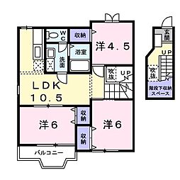カーサグリーン1 3LDKの間取図画像