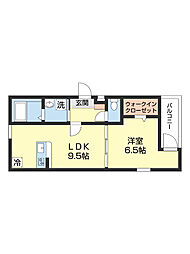 フジパレス和歌山元寺町I番館 1LDKの間取図画像