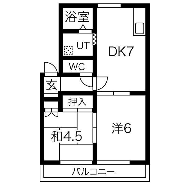 兵庫県姫路市西庄(賃貸アパート2DK・2階・41.40㎡)の写真 その2