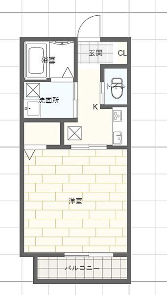 兵庫県姫路市神子岡前１丁目(賃貸アパート1K・1階・27.70㎡)の写真 その2