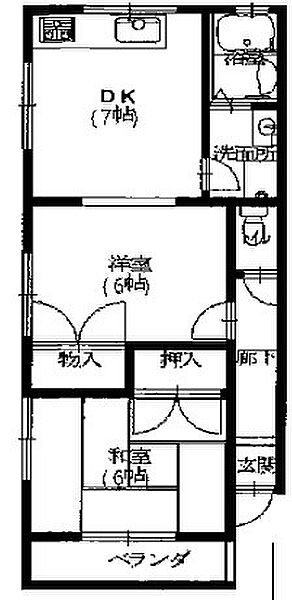 兵庫県姫路市京町３丁目(賃貸アパート2DK・2階・37.71㎡)の写真 その2