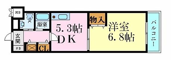 兵庫県姫路市南畝町２丁目(賃貸マンション1DK・4階・31.45㎡)の写真 その2