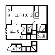 兵庫県姫路市広畑区吾妻町１丁目（賃貸アパート1LDK・2階・46.58㎡） その2