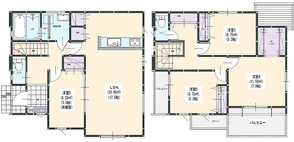 間取りを拡大表示