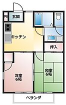 メゾン・ラカージュI 205 ｜ 茨城県桜川市東桜川3丁目19（賃貸アパート2K・2階・39.74㎡） その2