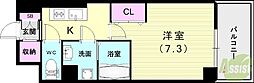 フリーデ明石駅前 1Kの間取図画像