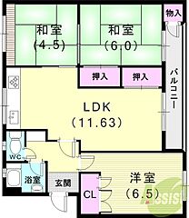 物件の間取り
