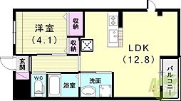 モンテフェリーチェ 1LDKの間取図画像