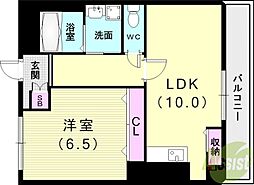 セレッソ・フィールド3 1LDKの間取図画像