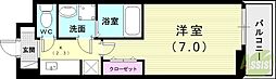 ガーデンハウスK2 ワンルームの間取図画像