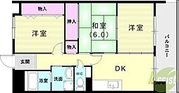 スクエア・ヴィレッジ 3DKの間取図画像