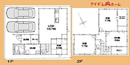 浜松市中央区小池町　Ｂ号棟 4LDKの間取り