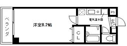 アクティー堀川No.7 1Kの間取図画像