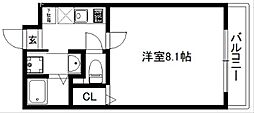 Gladvis京都室町 1Kの間取図画像