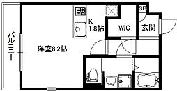 conoie西陣 1Kの間取図画像