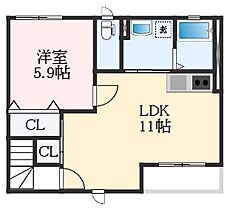 ルナヴォワール  ｜ 大阪府堺市西区上野芝向ヶ丘町1丁（賃貸アパート1LDK・2階・45.82㎡） その2