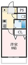 グランドールムラタ  ｜ 大阪府泉大津市北豊中町2丁目（賃貸アパート1K・2階・25.20㎡） その2