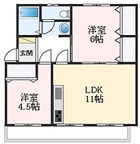 国土コーポ諏訪の森B棟  ｜ 大阪府堺市西区浜寺諏訪森町西2丁165-1（賃貸マンション2LDK・4階・42.93㎡） その2